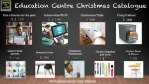Hosea's Heart - Education Center Christmas Catalogue